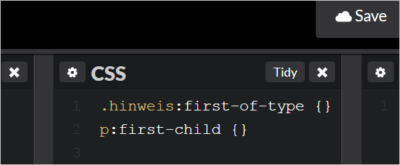 CSS: :first-of-type