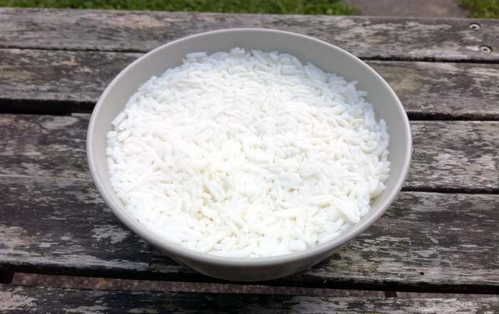 Kalter Reis, mit leichter Kokosnote