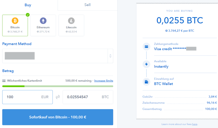 Bitcoin auf Coinbase kaufen